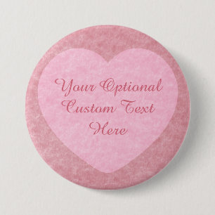 Badge Rond 7,6 Cm Bouton personnalisé "I LOVE YOU"