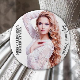 Badge Rond 7,6 Cm Bouton personnalisé pour concours de beauté - Choi