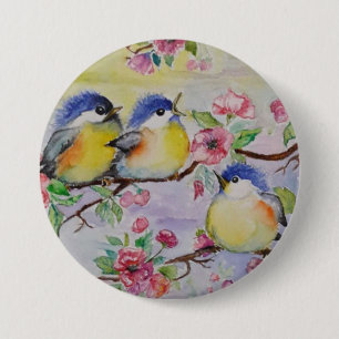 Badge Rond 7,6 Cm Bouton Petits Flèches - Peinture