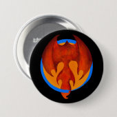 Badge Rond 7,6 Cm Bouton Phoenix Soleil (Devant & derrière)
