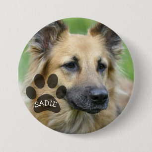 Badge Rond 7,6 Cm Bouton photo pour animal de compagnie personnalisé