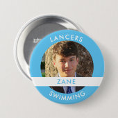 Badge Rond 7,6 Cm Bouton photo Sport (Devant & derrière)