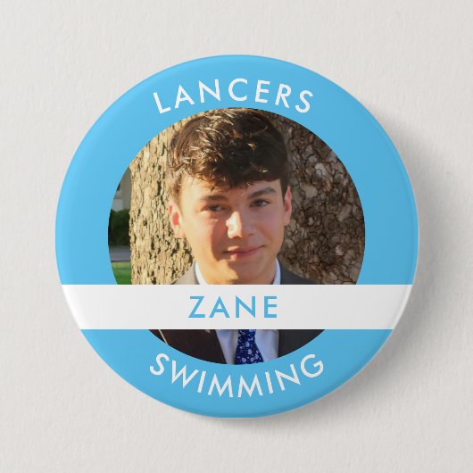 Badge Rond 7,6 Cm Bouton photo Sport (Devant)