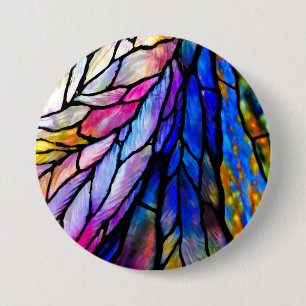 Badge Rond 7,6 Cm Bouton Pin de la fenêtre de verre tendu