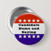 Badge Rond 7,6 Cm Bouton politique (Devant & derrière)