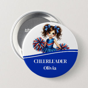 Badge Rond 7,6 Cm Bouton pom-pom girl