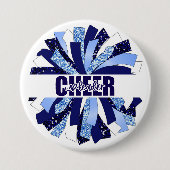 Badge Rond 7,6 Cm Bouton pom-pom girl (Devant)