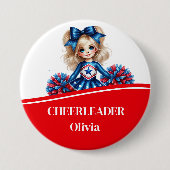 Badge Rond 7,6 Cm Bouton pom-pom girl (Devant)