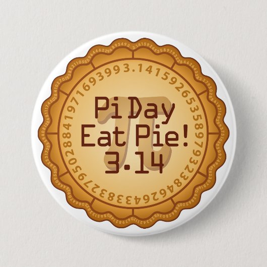 Badge Rond 7,6 Cm Bouton Porter Pi (Devant)