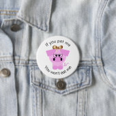 Badge Rond 7,6 Cm Bouton Positive Animal Rights (En situation)