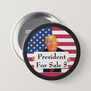 Badge Rond 7,6 Cm Bouton Président à vendre