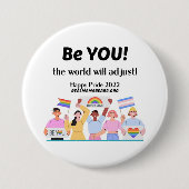 Badge Rond 7,6 Cm Bouton Pride (Devant)