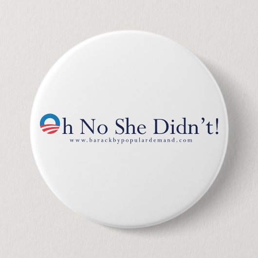 Badge Rond 7,6 Cm Bouton primaire de Barack Obama (Devant)