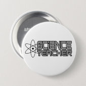 Badge Rond 7,6 Cm Bouton Professeur de sciences (Devant & derrière)