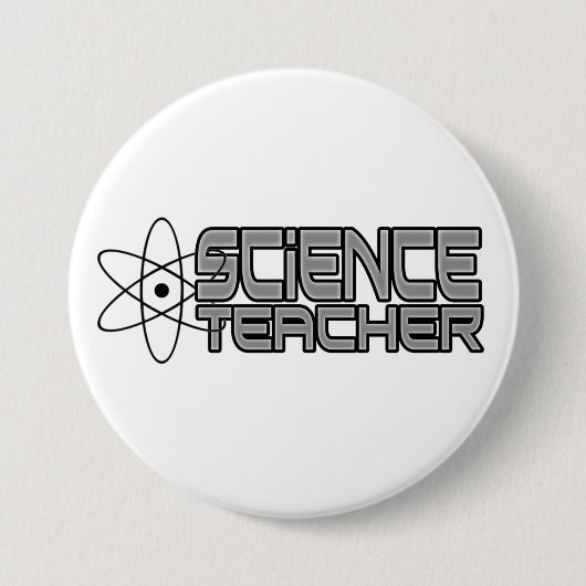 Badge Rond 7,6 Cm Bouton Professeur de sciences (Devant)