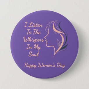 Badge Rond 7,6 Cm Bouton Purple Inspirationnel Personnalisé
