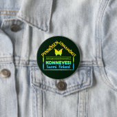Badge Rond 7,6 Cm Bouton Pynnösen Lomamökit (En situation)