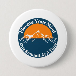 Badge Rond 7,6 Cm Bouton Randonnée de montagne