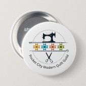 Badge Rond 7,6 Cm bouton RCMQG (Devant & derrière)