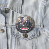 Badge Rond 7,6 Cm Bouton Résélectionner Trum 2024 (En situation)