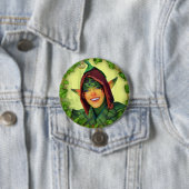 Badge Rond 7,6 Cm Bouton Ressort profil (En situation)