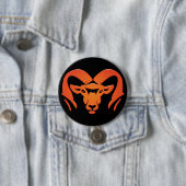 Badge Rond 7,6 Cm Bouton Rockford Rams #4 (En situation)