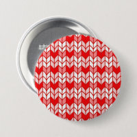 Bouton rond à broche en tricot gingham rouge
