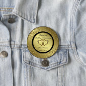 Badge Rond 7,6 Cm Bouton rond classique d'anniversaire de mariage (En situation)