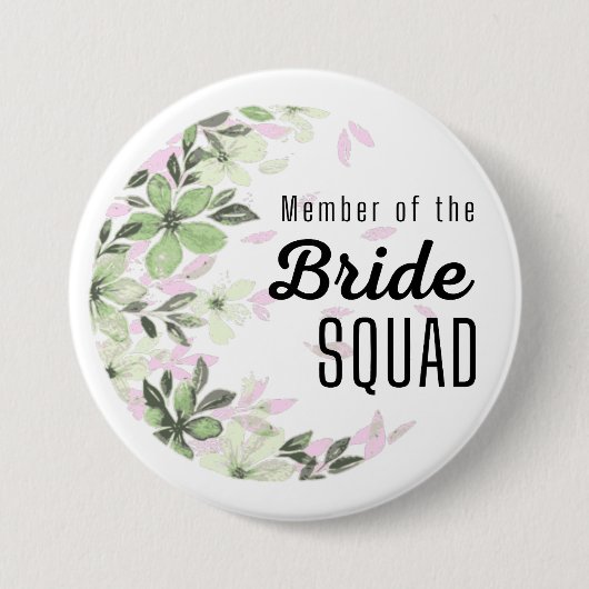 Badge Rond 7,6 Cm Bouton rond de l'équipe de mariée 3 pouces (Devant)