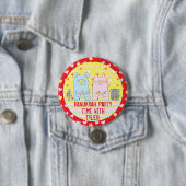 Badge Rond 7,6 Cm Bouton rond Hanoukka, Personnaliser la souris et l (En situation)