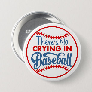 Badge Rond 7,6 Cm Bouton rond Pas de larmes au baseball