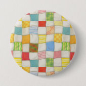Badge Rond 7,6 Cm Bouton rond QUILT CRAZY (Devant)