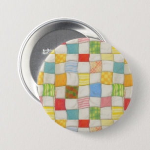Badge Rond 7,6 Cm Bouton rond QUILT CRAZY