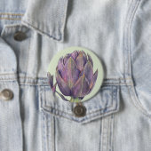 Badge Rond 7,6 Cm Bouton rond vert d'artefact pourpre (En situation)