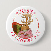 Badge Rond 7,6 Cm Bouton rond VIXEN REINDEER (Devant)