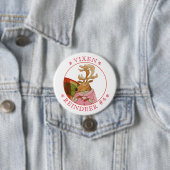 Badge Rond 7,6 Cm Bouton rond VIXEN REINDEER (En situation)