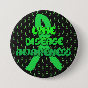 Badge Rond 7,6 Cm Bouton Ruban de Sensibilisation à la Maladie de Ly