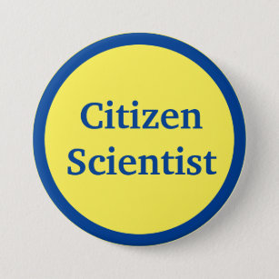 Badge Rond 7,6 Cm Bouton scientifique citoyen