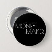 Badge Rond 7,6 Cm Bouton simple fabricant d'argent (Devant & derrière)