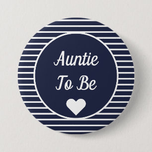 Badge Rond 7,6 Cm Bouton Tante À Baby shower