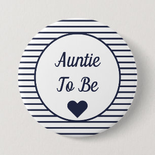 Badge Rond 7,6 Cm Bouton Tante À Baby shower