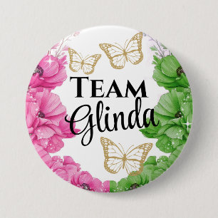 Badge Rond 7,6 Cm Bouton Team Glinda