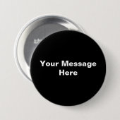 Badge Rond 7,6 Cm bouton texte personnalisable (Devant & derrière)