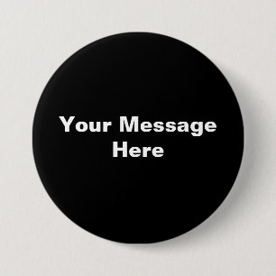 Badge Rond 7,6 Cm bouton texte personnalisable