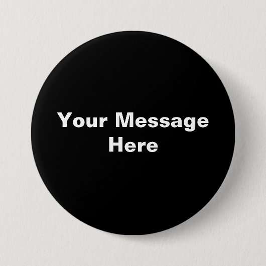 Badge Rond 7,6 Cm bouton texte personnalisable (Devant)