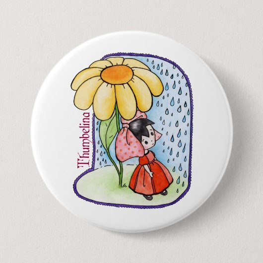 Badge Rond 7,6 Cm Bouton Thumbelina (Devant)