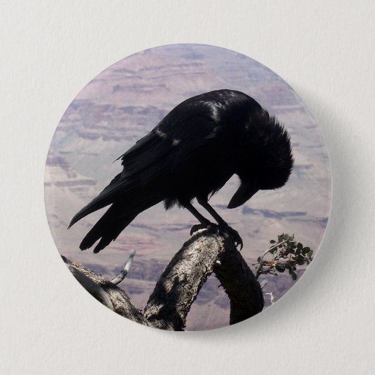 Badge Rond 7,6 Cm Bouton triste 01 de Raven (Devant)