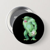 Badge Rond 7,6 Cm Bouton Troll (Devant & derrière)
