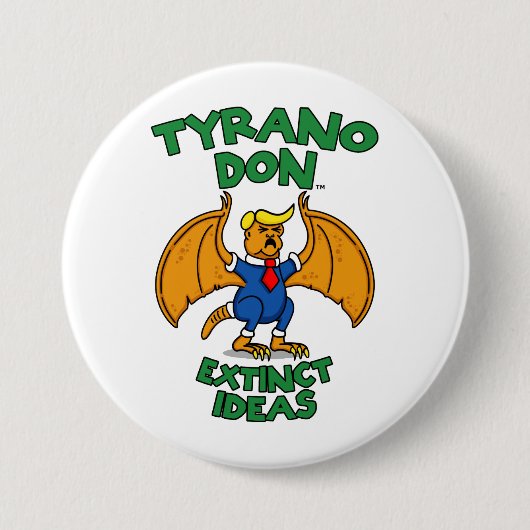 Badge Rond 7,6 Cm Bouton Tyrano Don™ (Devant)