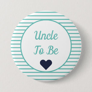 Badge Rond 7,6 Cm Bouton Uncle To Be Baby shower